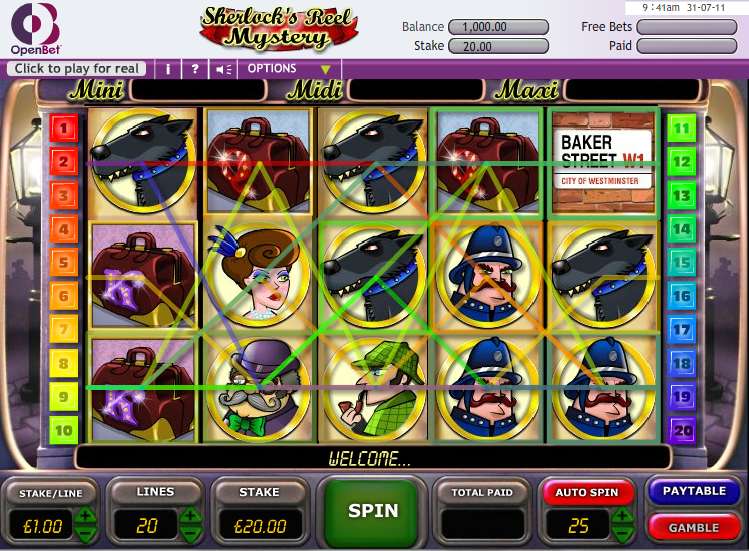 Sherlock's Reel Mystery by OpenBet