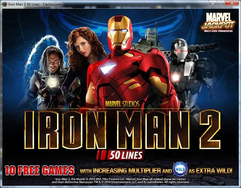 Iron Man 2 - 50 Lines by Playtech