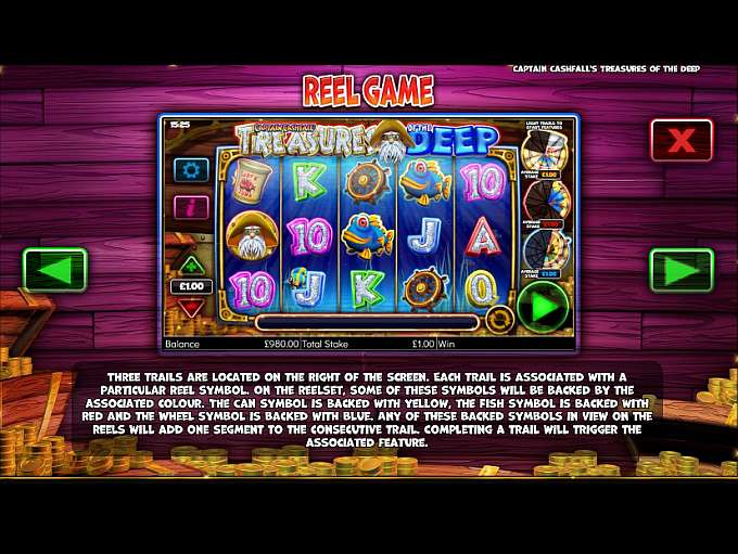 Captain Cashfalls Treasures of the Deep by Storm Gaming Technology