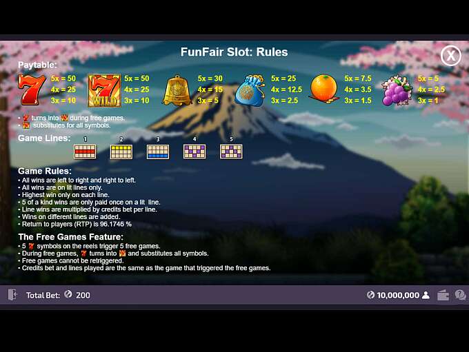 Five Fruits by FunFair