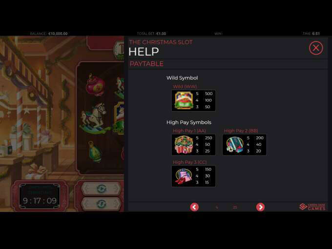The Christmas Slot by Green Jade Games