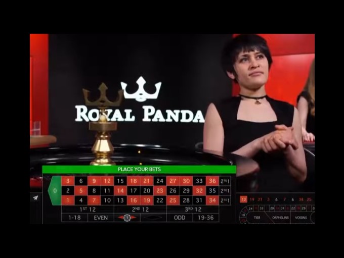 Royal Panda Exclusive Roulette by Evolution Gaming