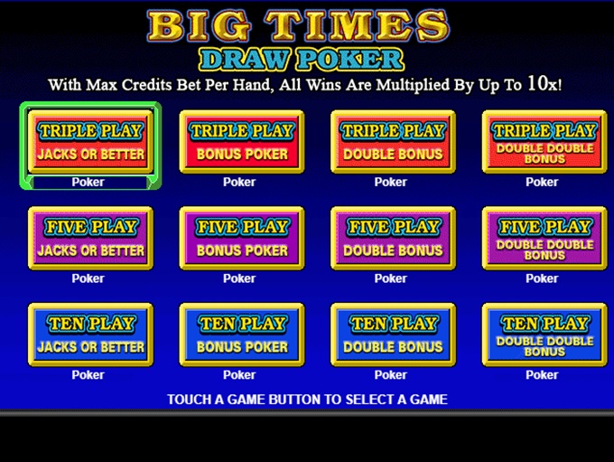 Big Times Draw Poker by IGT