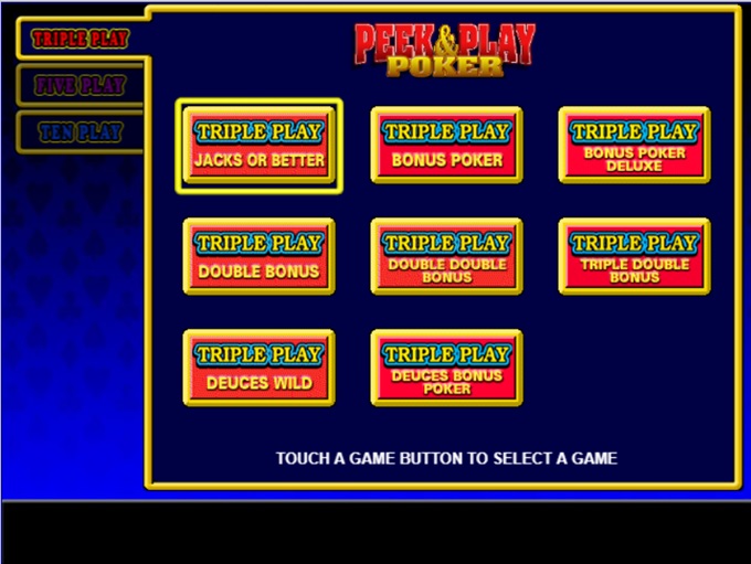 Peek and Play Poker by IGT