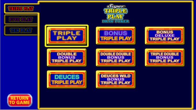 Super Triple Play Poker by IGT