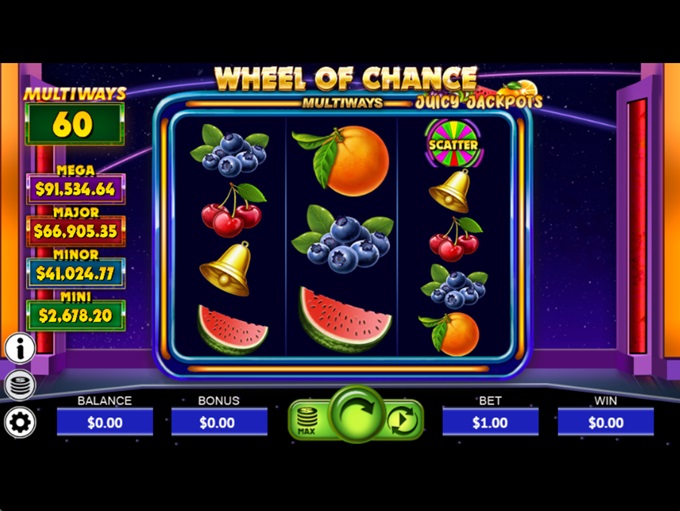 Wheel of Chance Multiways Juicy Jackpots by Wager Gaming