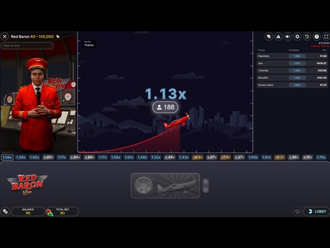 Red Baron by Evolution Gaming