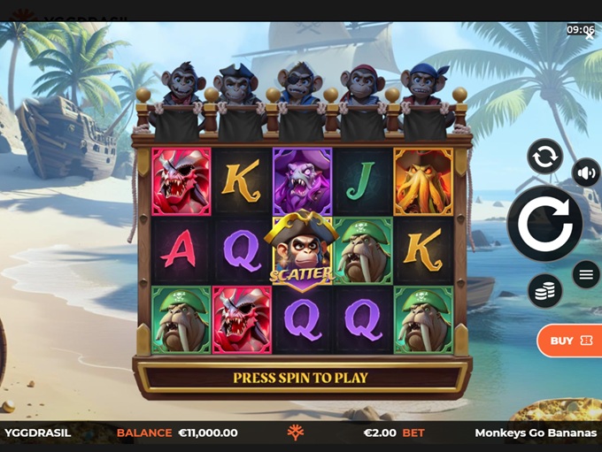 Monkeys Go Bananas MultiMax by Yggdrasil