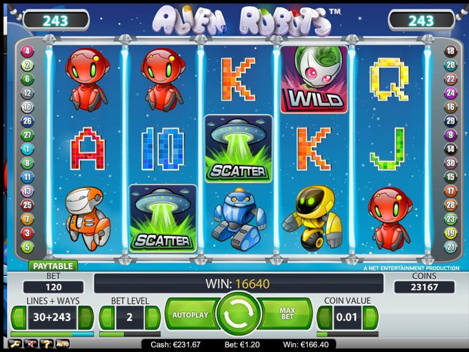 Alien Robots by Net Entertainment
