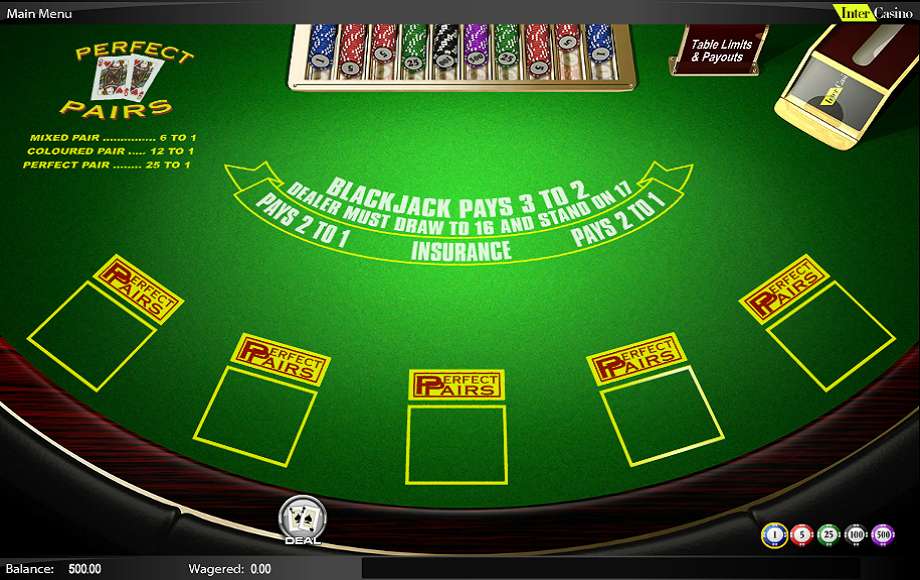 Perfect Pairs Blackjack by NextGen
