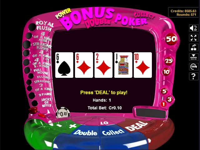 Bonus Poker gameplay screenshot