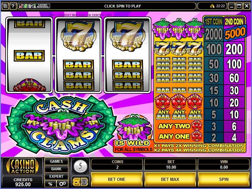 Cash Clams by Games Global