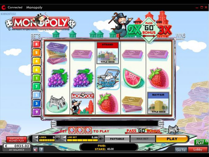 Monopoly with Pass Go by IGT