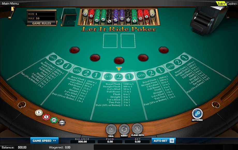 Let It Ride Poker by NextGen
