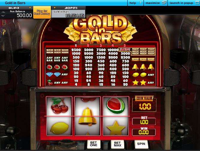 Gold in Bars by GamesOS