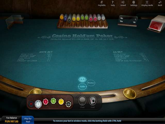 Casino Hold'Em Poker gameplay screenshot