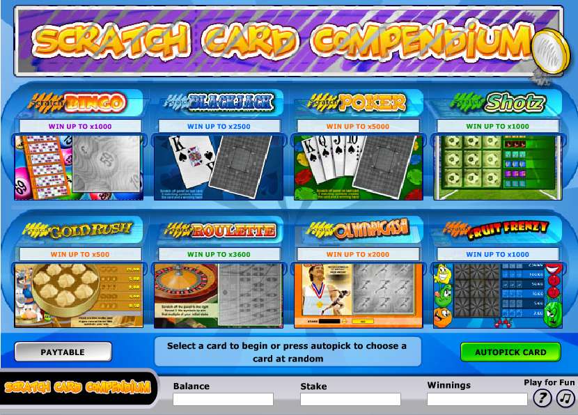 Scratch Card Compendium by Random Logic