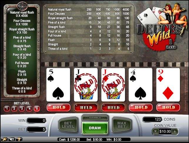 Deuces Wild gameplay screenshot