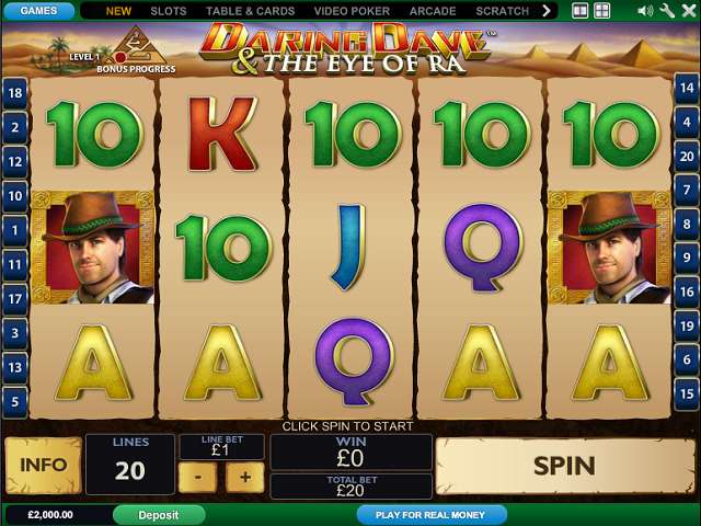 Daring Dave & The Eye of Ra by Playtech