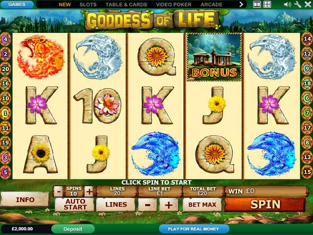 Goddess of Life by Playtech