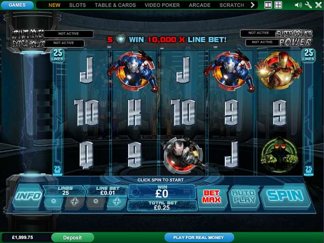 Iron Man 3 by Playtech