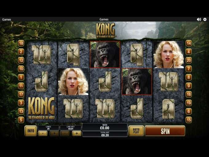 Kong - The 8th Wonder of the World gameplay screenshot