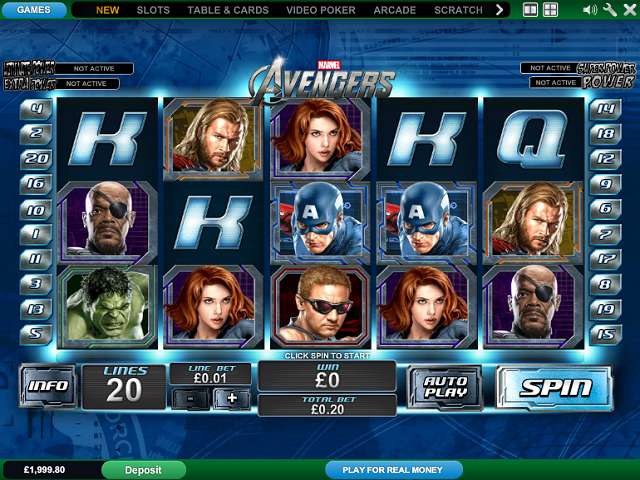 The Avengers by Playtech
