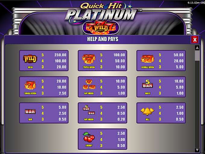 Quick Hit Platinum by Bally Technologies