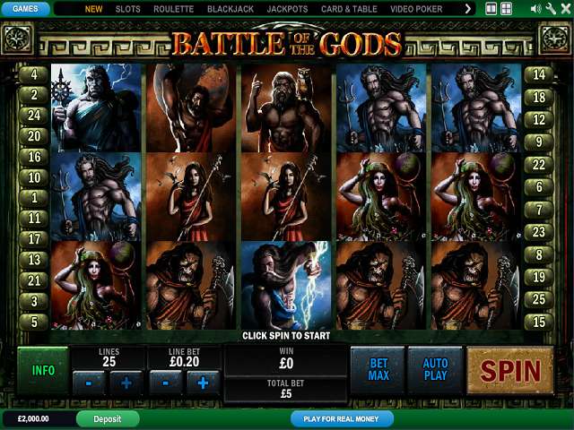 Battle of the Gods by Playtech