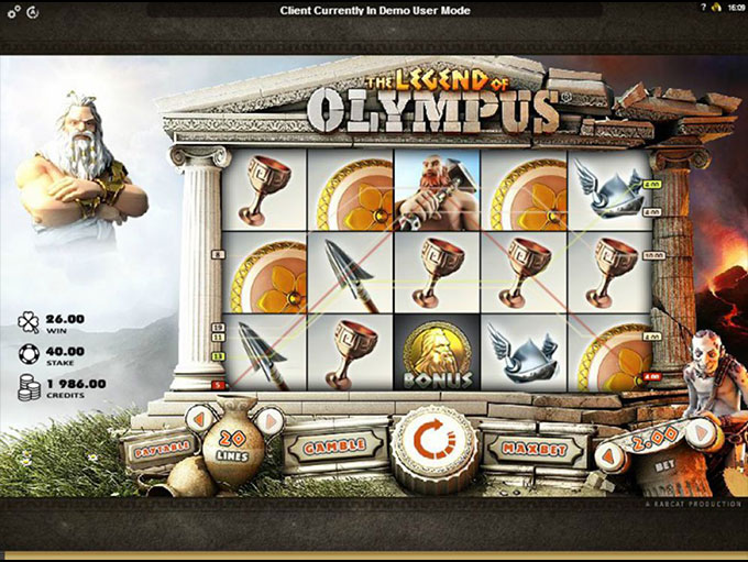 The Legend of Olympus gameplay screenshot