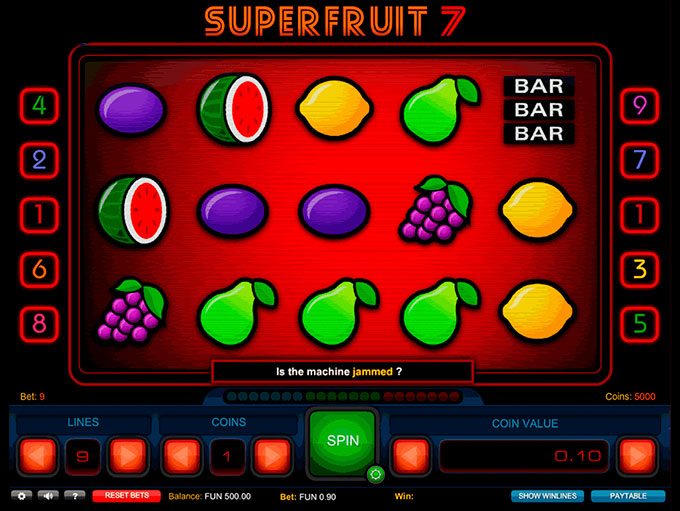 Super Fruit 7 by 1x2gaming