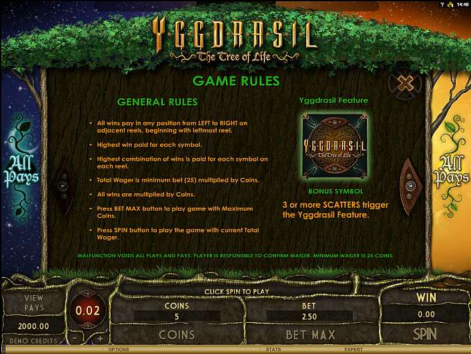 Yggdrasil - The Tree of Life by Genesis Gaming