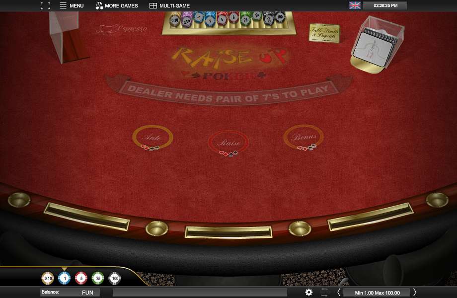 Raise Up Poker by Espresso Games