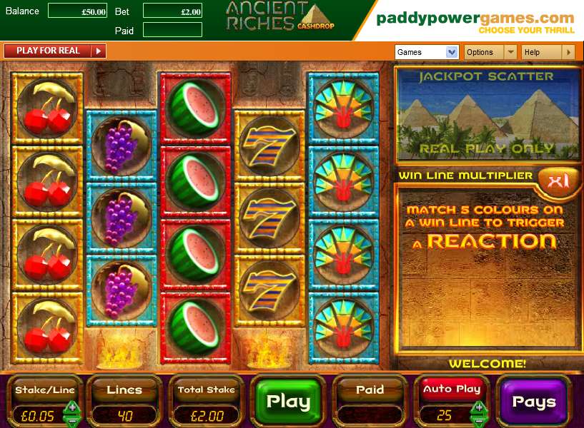 Ancient Riches Cashdrop by OpenBet