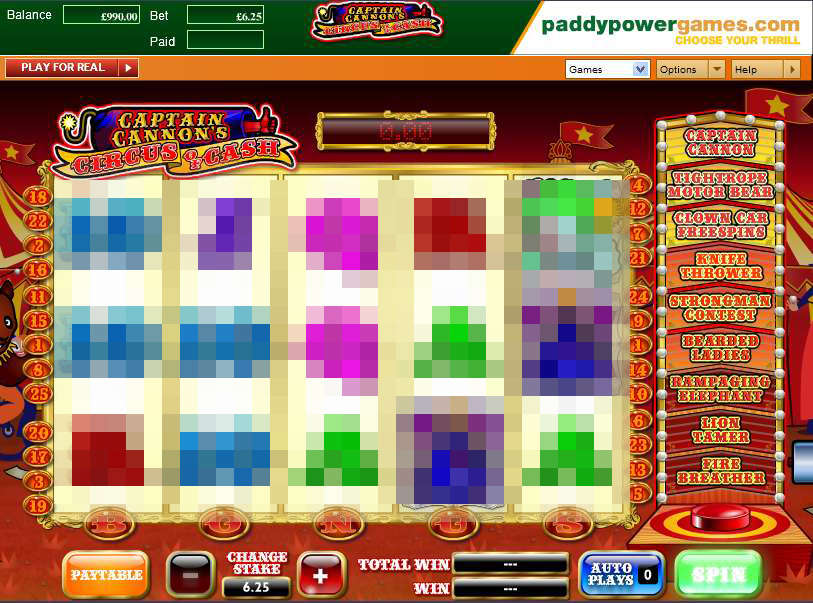 Captain Cannon's Circus of Cash by Ash Gaming