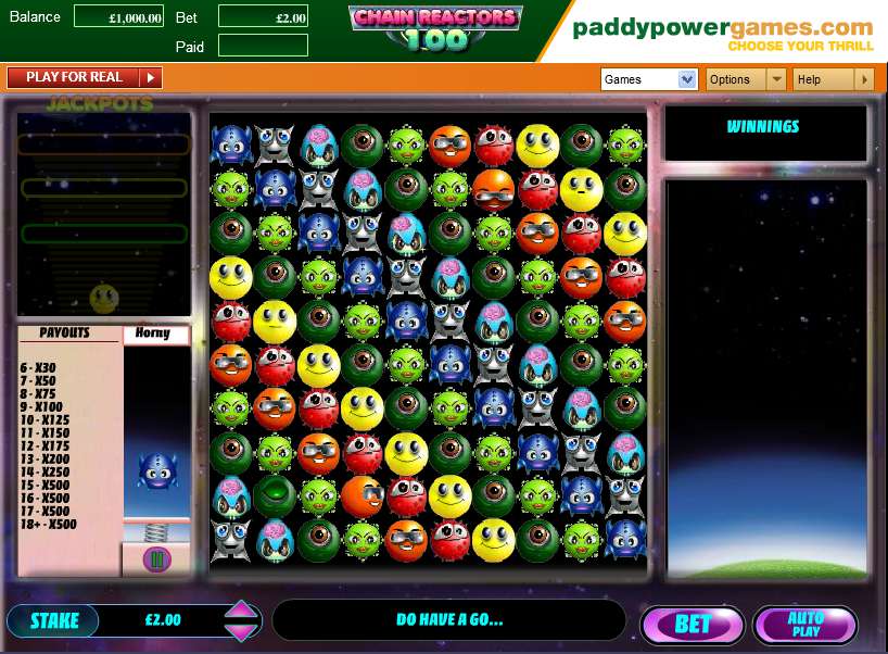 Chain Reactors 100 by OpenBet