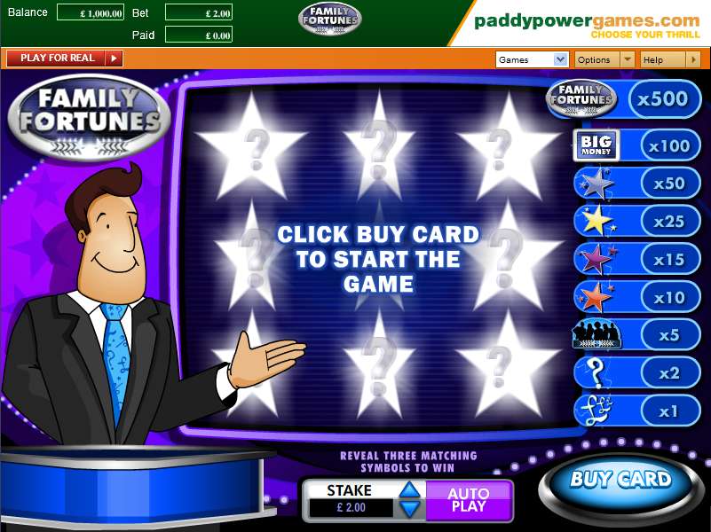 Family Fortunes Scratch by OpenBet