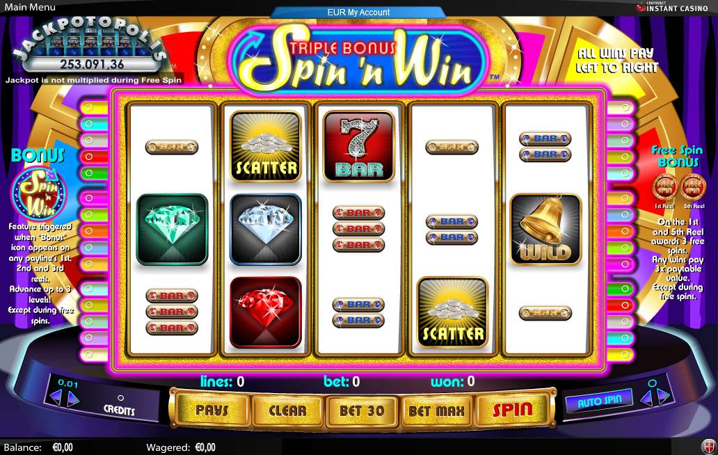 Triple Bonus Spin 'n Win by Amaya