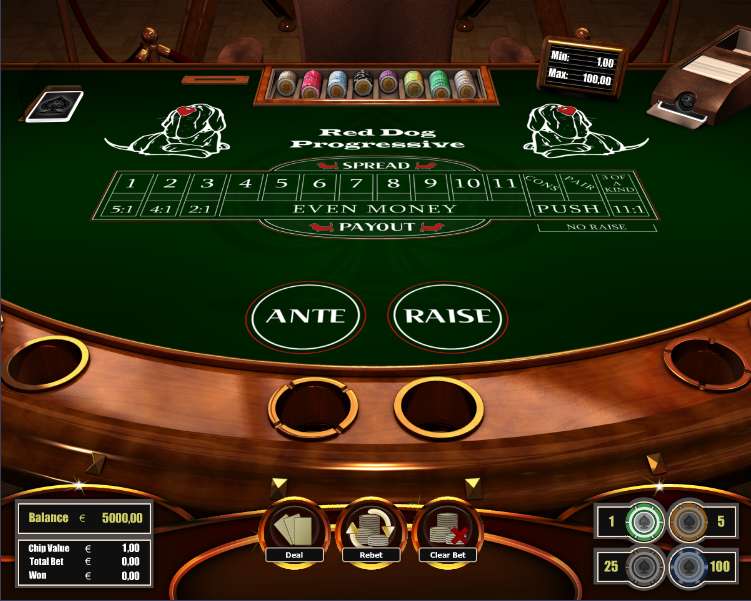Red Dog Progressive by The Art Of Games