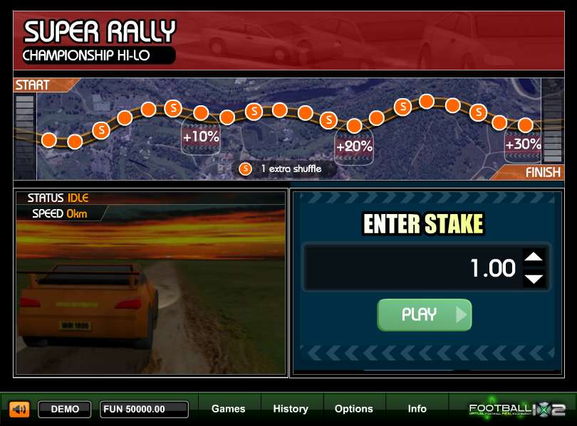 Rally Hi - Lo by 1x2gaming