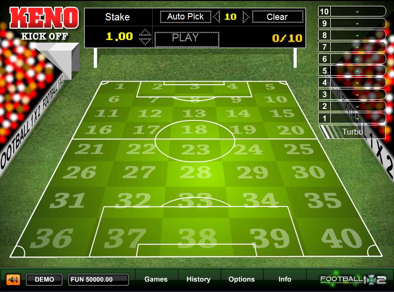 Keno Kick Off by 1x2gaming