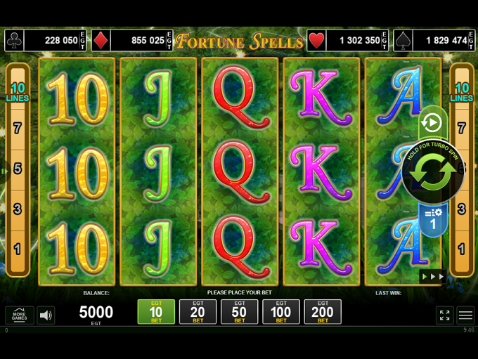 Fortune Spells gameplay screenshot