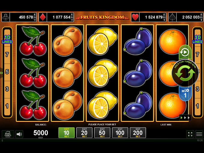 Fruits Kingdom by Amusnet