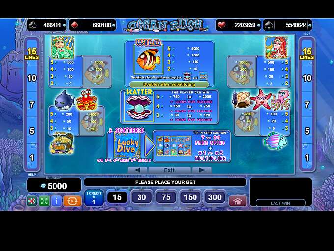 Ocean Rush gameplay screenshot