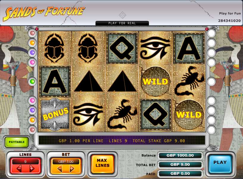 Sands of Fortune gameplay screenshot