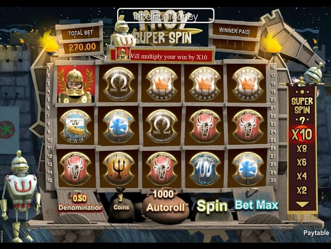 Troy Super Spin by Skill on Net