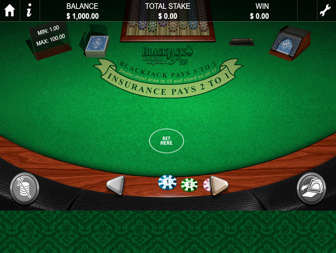 Blackjack MonteCarlo Pro gameplay screenshot